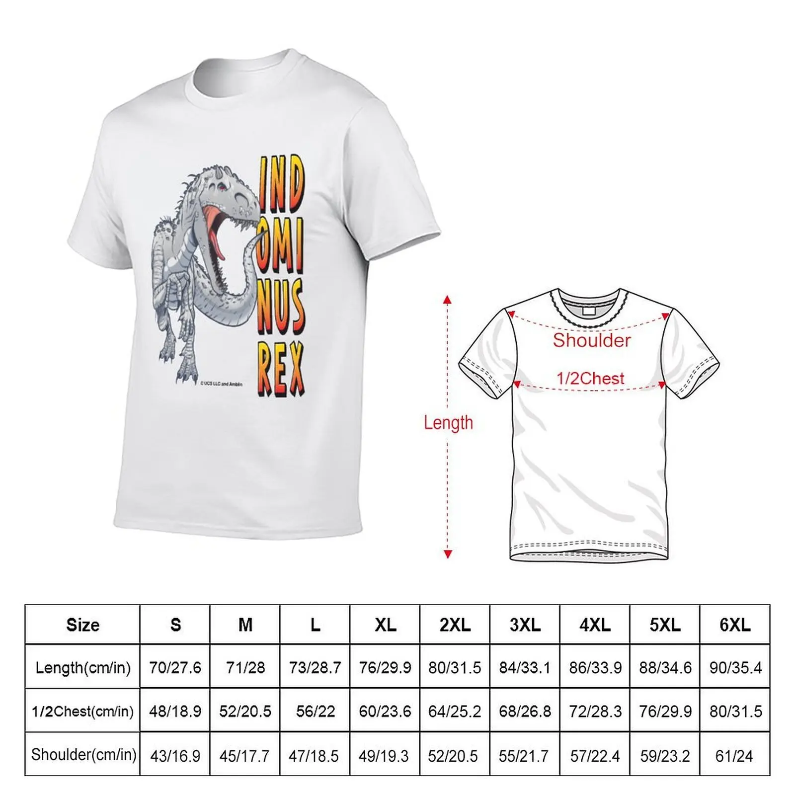 Indominus Rex Jurassic World T-Shirt aesthetic clothes shirts graphic tee mens big and tall t shirts