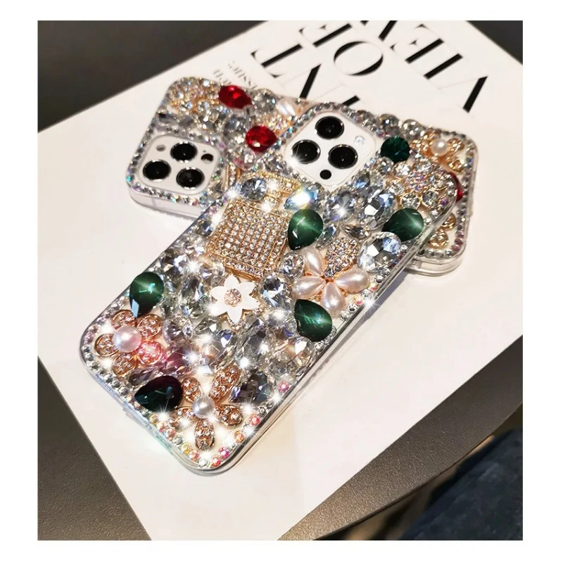 

Bling Bling Protective Phone Case, Luxury Shiny Crystal Rhinestone, Diamond Clear, for Samsung S24 S21 FE S22 23Ultra Note20