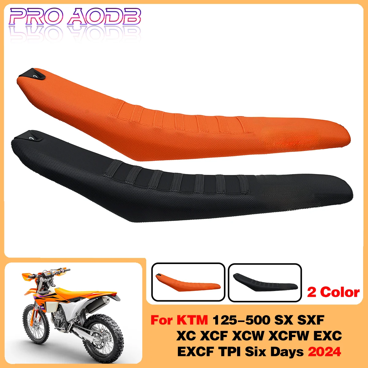 

2024 Dirt bike Reduce 30mm Seat Non-slip Antiskid Waterproof Seat Saddles For 125-500 SX SXF XC XCF XCW XCFW EXC EXCF TPI 6Days