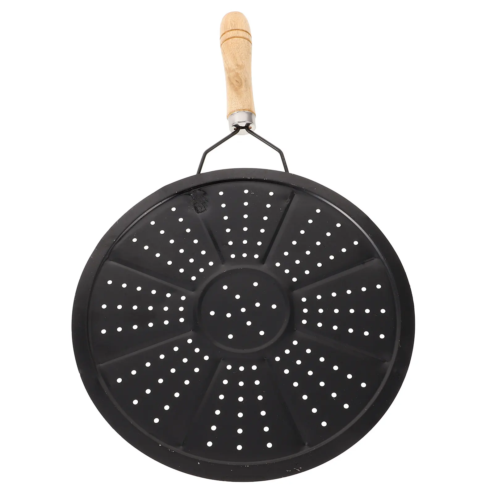 Heat Resistant Pad Natural Wood Iron Pot Pad Decorative Insulated Countertop Cushion Heat Diffuser for Home Restaurant Cafe