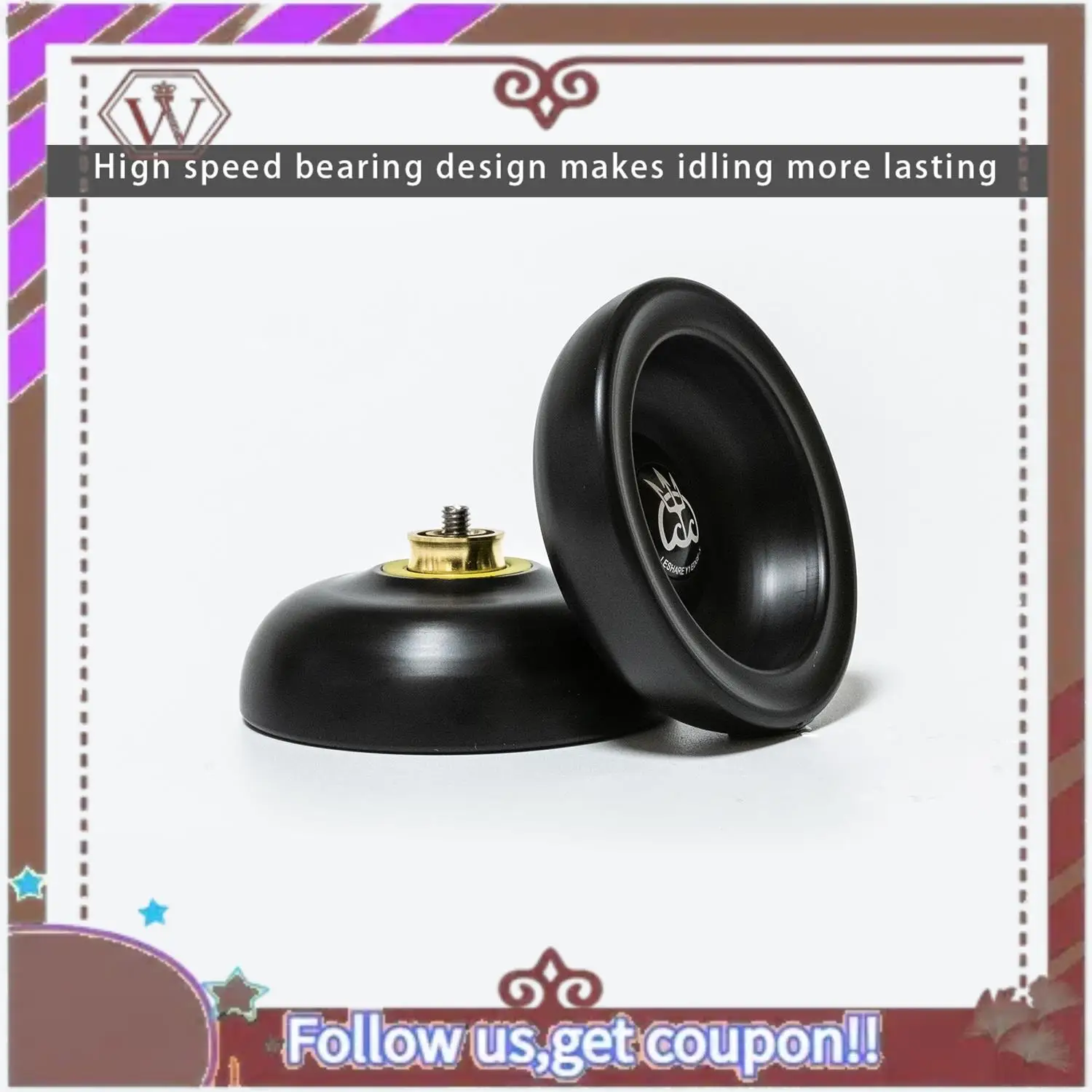 ABBG- يويو احترافي غير مستجعي، يويو من سبائك الألومنيوم + 5 أوتار إضافية + قفازات يويو يويو للاعب المتقدم