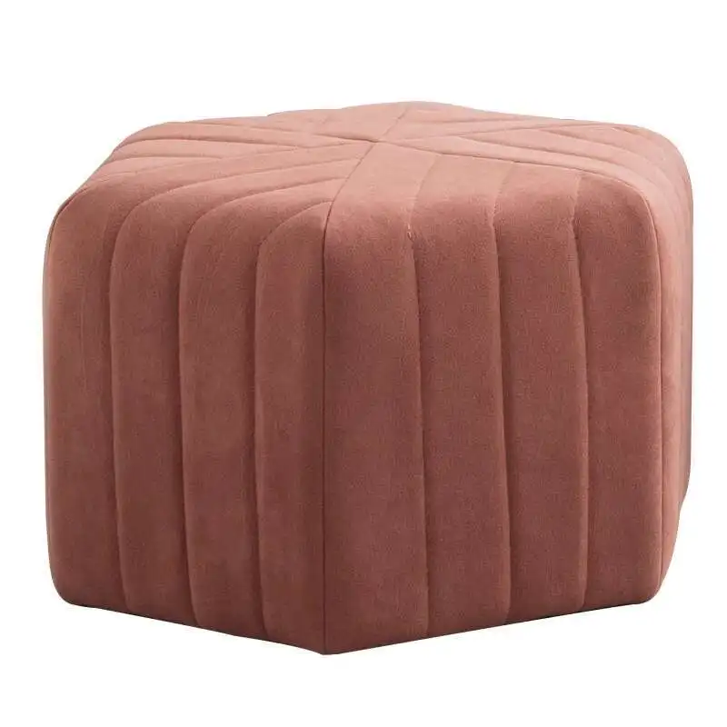 Nordic Minimalism Low Round Macaron Stool Home Shoes Creative Color Children's Stool Geometric Shape Mushroom Stool view 4