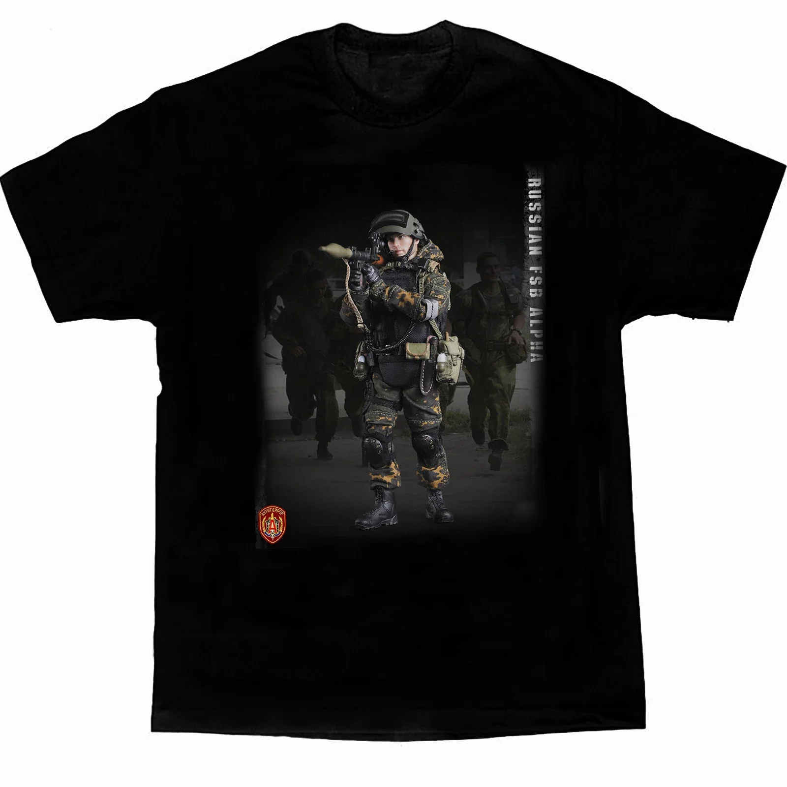 Russian FSB Spetsnaz Anti-terrorist Alpha Special Force T-Shirt. Summer Cotton Short Sleeve O-Neck Mens T Shirt New S-3XL