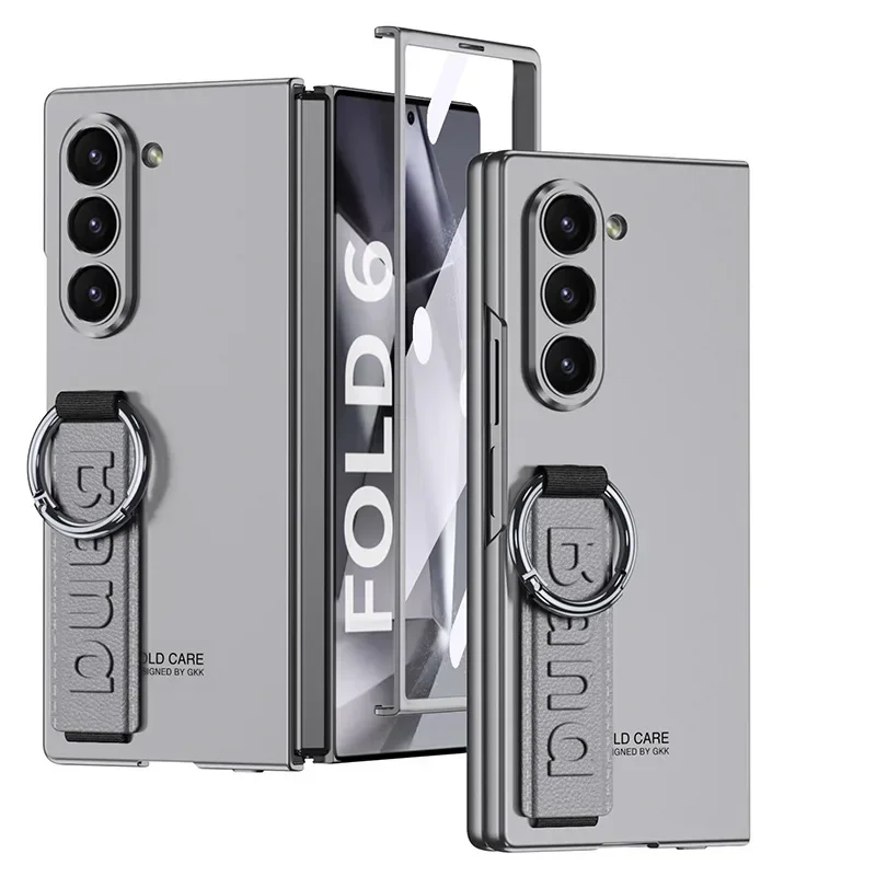 

Luxury Wristband Phone Case for Samsung Galaxy Z Fold 7 6 Case All-inclusive Cover for Galaxy Z Fold 6 Case with Wrist Band