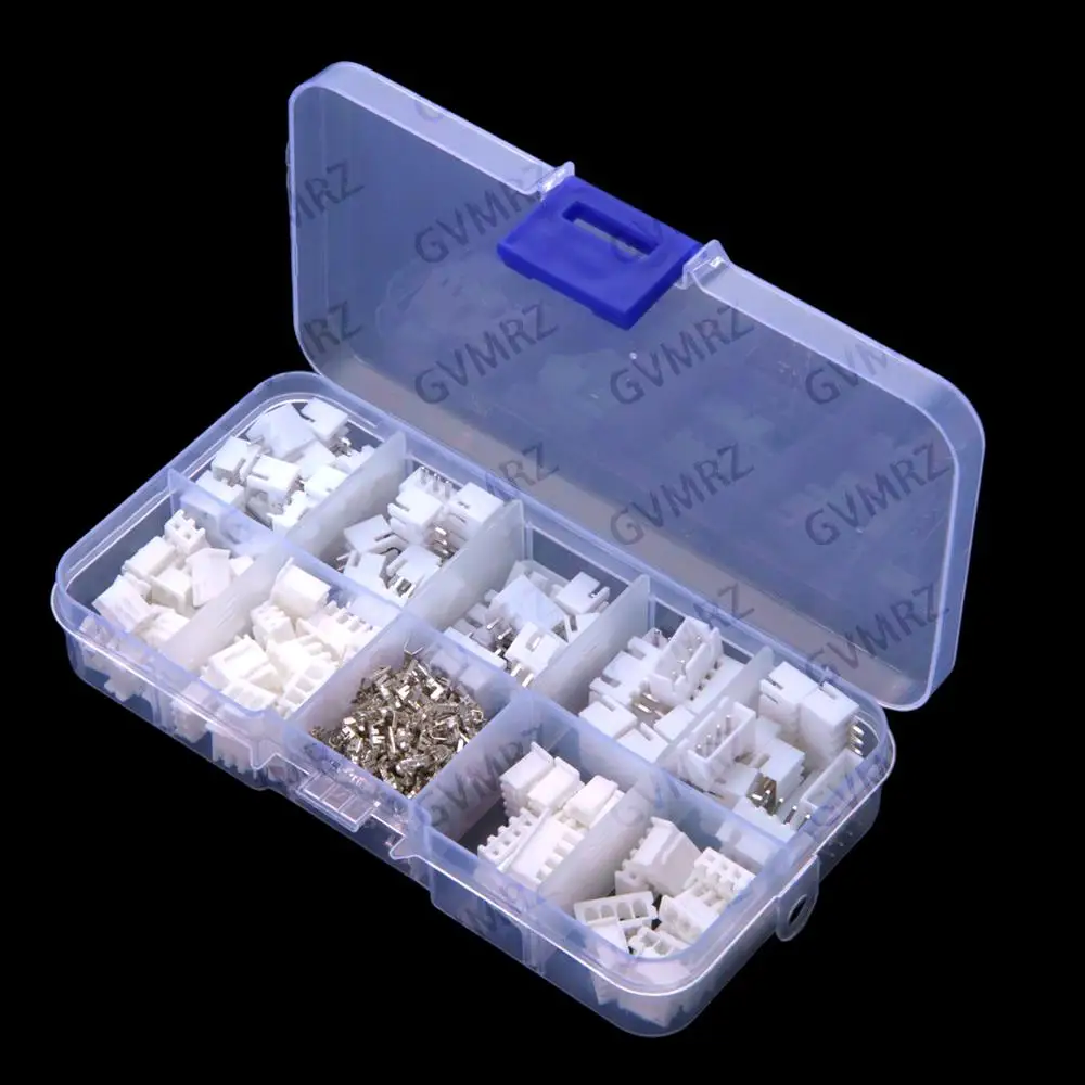320PCS 2-4P 2.54mm pitch terminal kit XH2.54 2P 3P 4P PIN housing pin header connector plastic housing pin header 3P 4P