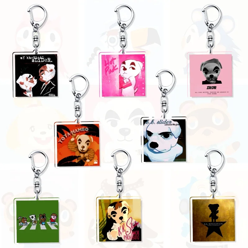 Animal Crossing Game Related Products Keychain Jewelry Friends Key Chain Cultural Creativity Friends Gift Bag Charms Souvenir