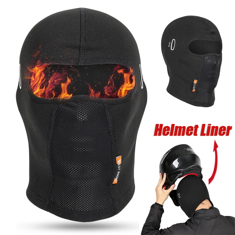 

Full Face Mask Cycling Hiking Breathable Motorcycle Balaclavas Headgear Helmet Liner Windproof Sport Soft Cap