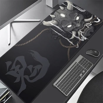 Anime Oni Mouse Pad Gamer Japon sümen Büyük Mousepad Xxl Oyun Aksesuarları Bilgisayar için Ped Siyah Fare Halı Apex Dizüstü Bilgisayar