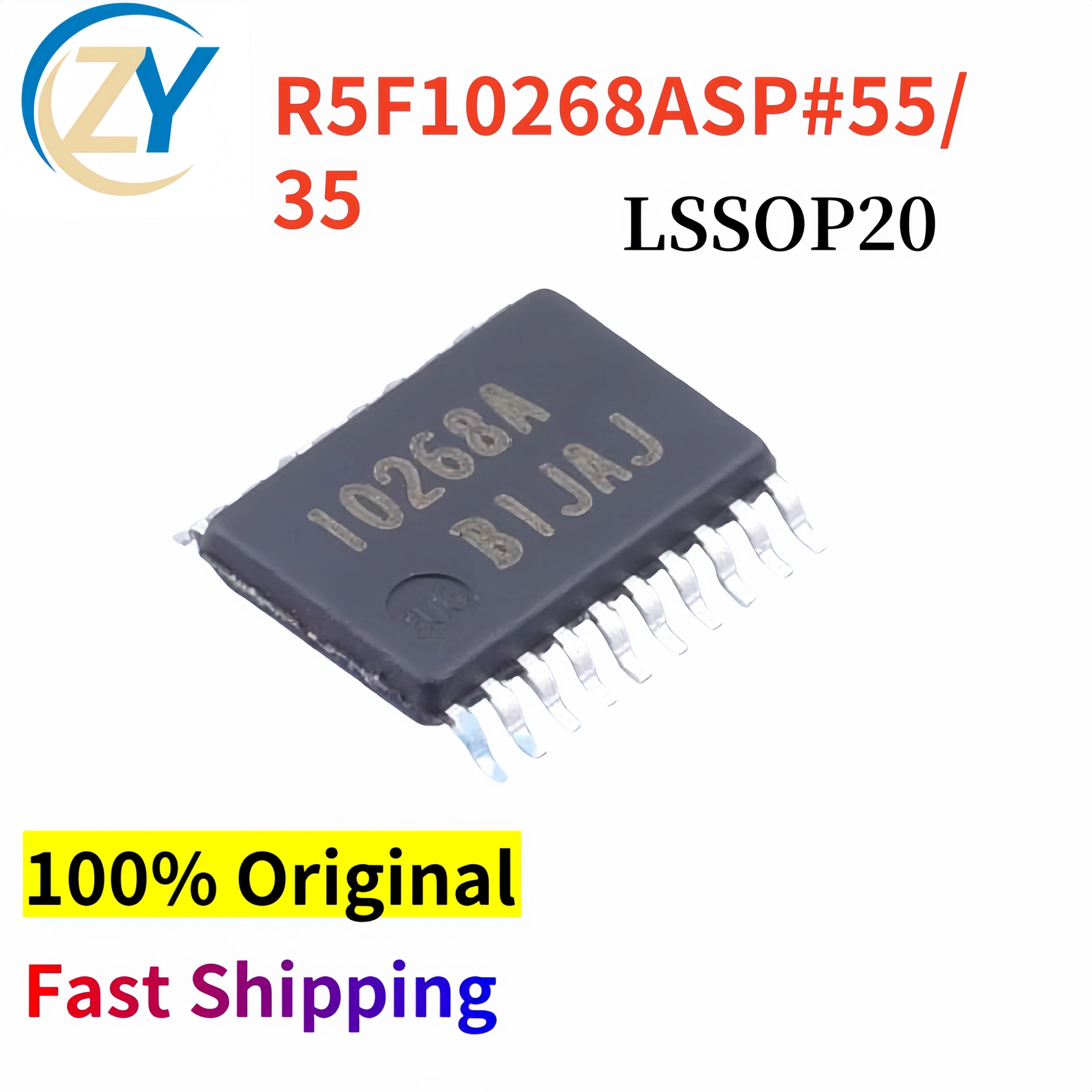 

(5pcs) R5F10268 R5F10268ASP#55 MCU R5F10268ASP 16bit 24MHz LSSOP-20 1.8V-5.5V 100% Original New & In Stock