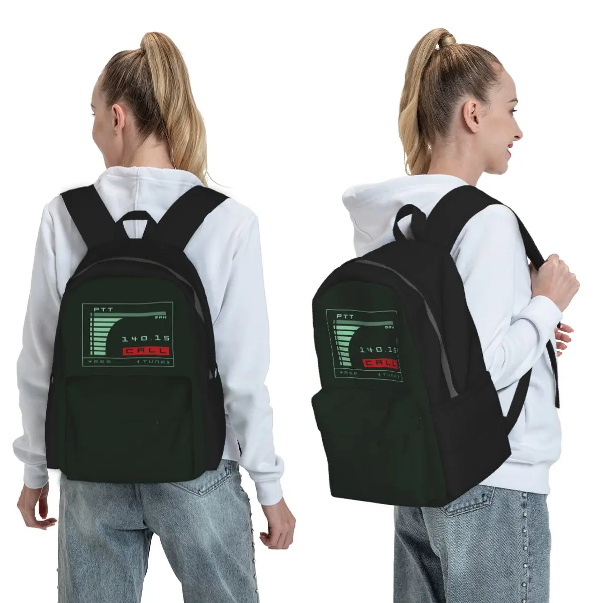 Metal Gear Solid Codec Screen Inspired By Kojima's MGS Backpack Student BookBag Children School Bag Laptop Shoulder Bags