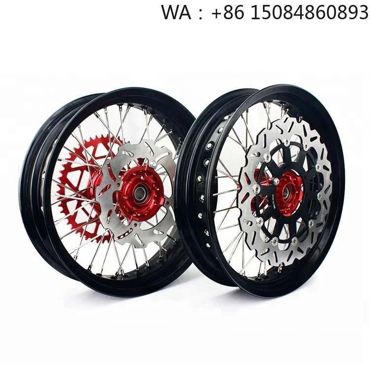

6061-T6 aluminum alloy aerospace material, motorcycle parts, 14-21 Inch Supermoto Spoke Wheel Rims, Universal Off-road Racing Mo