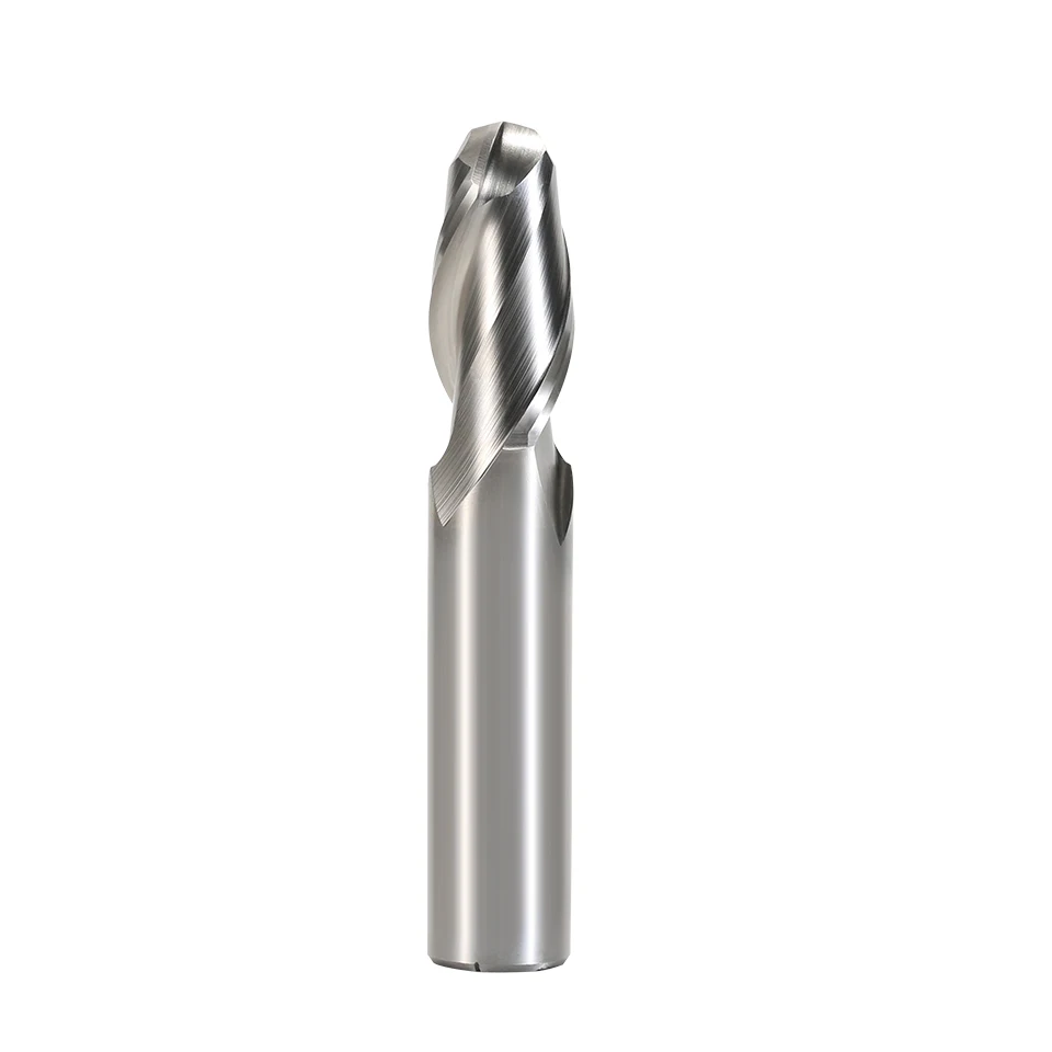 RIGTIP High Speed Steel Straight Shank Ball End Milling Cutter 2-Blade High-Precision Machining CNC End Mill