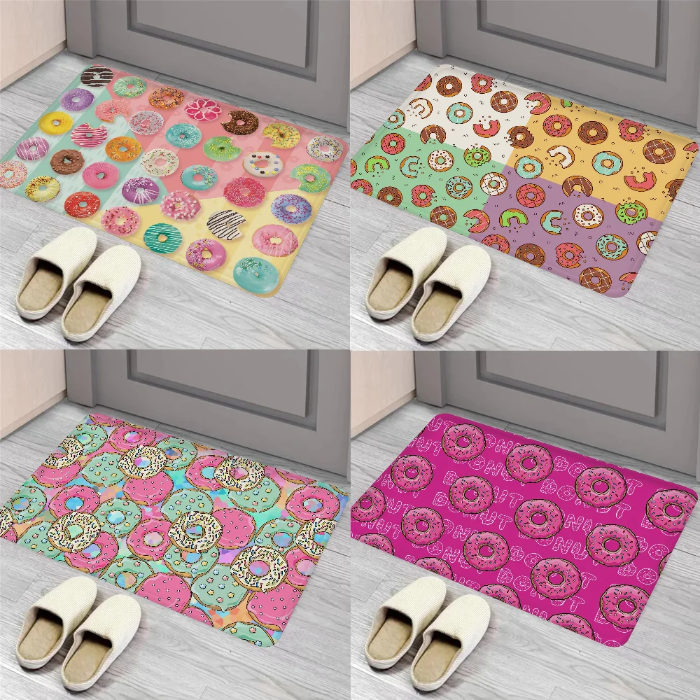 

Colorful Donuts Floor Mat Entrance Door Mat Nordic Style Home Doormat Bathroom-Toilet Mats Bedroom Hotel Decor Mat