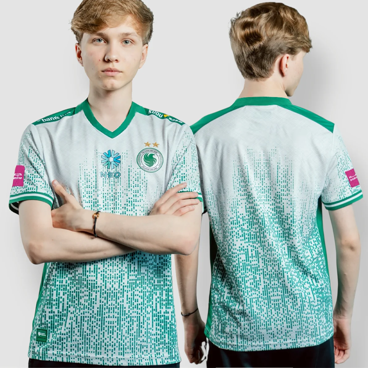 E-sports Champion Double Star Falcons Jersey Fans Breathable V Neck Short Sleeve Men Women Casual T Shirt Niko Sportwear Man Top