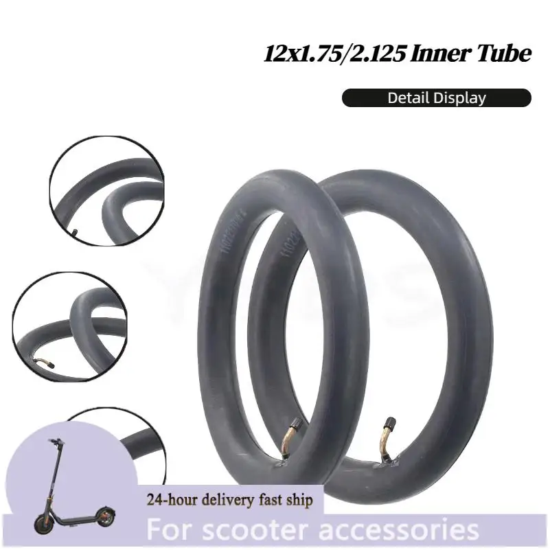 أنبوب داخلي جديد 12x1.75/2.125 ، دراجة أطفال عالية الجودة ذات فم منحني/دراجة قابلة للطي/أنبوب داخلي سكوتر صغير