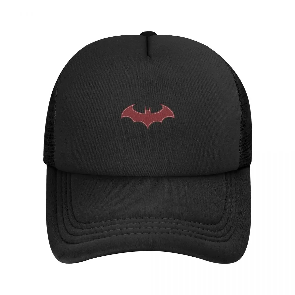 Red Geometric Bat Baseball Caps Unisex Snapback Hat Breathable Mesh Sun Gorras Bone