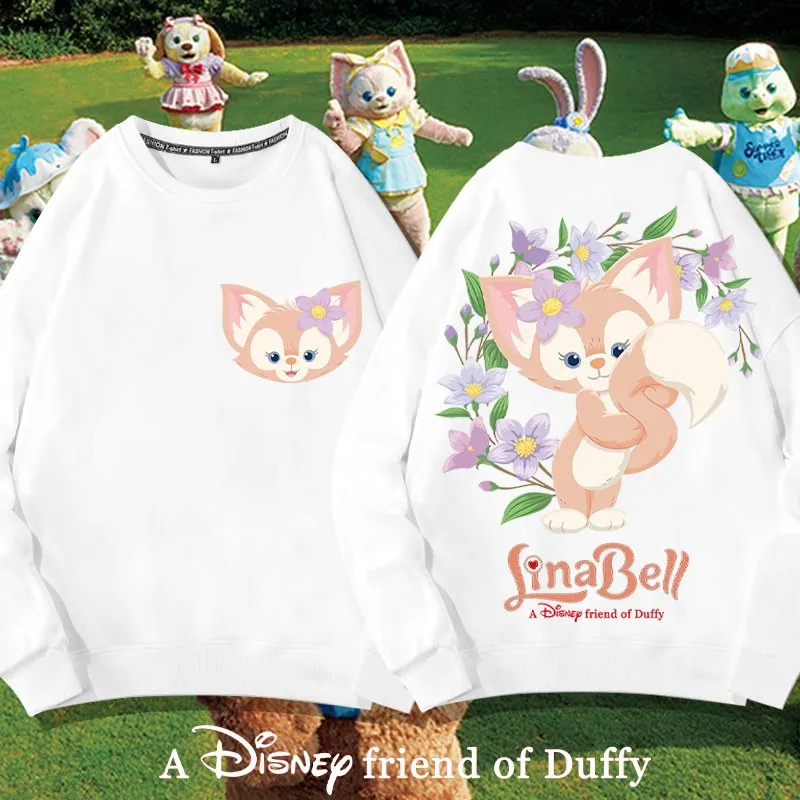 

Disney Linabelle Co-branded Crewneck Hoodie Women Oversize Trend Coat Clothes Girls All Match