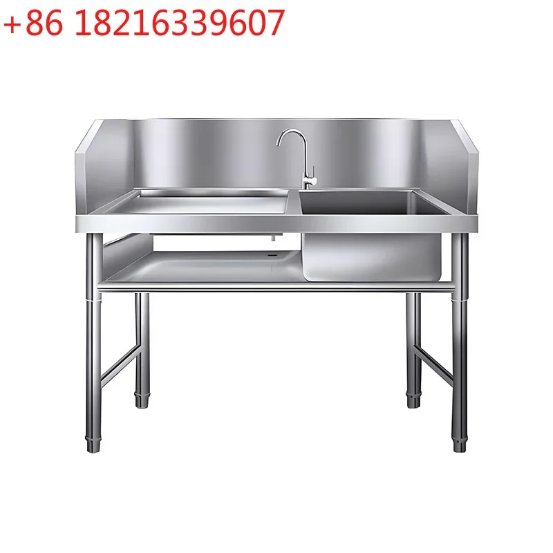 Supermarket stainless steel pool fruit cutting station chicken and duck slaughtering station
