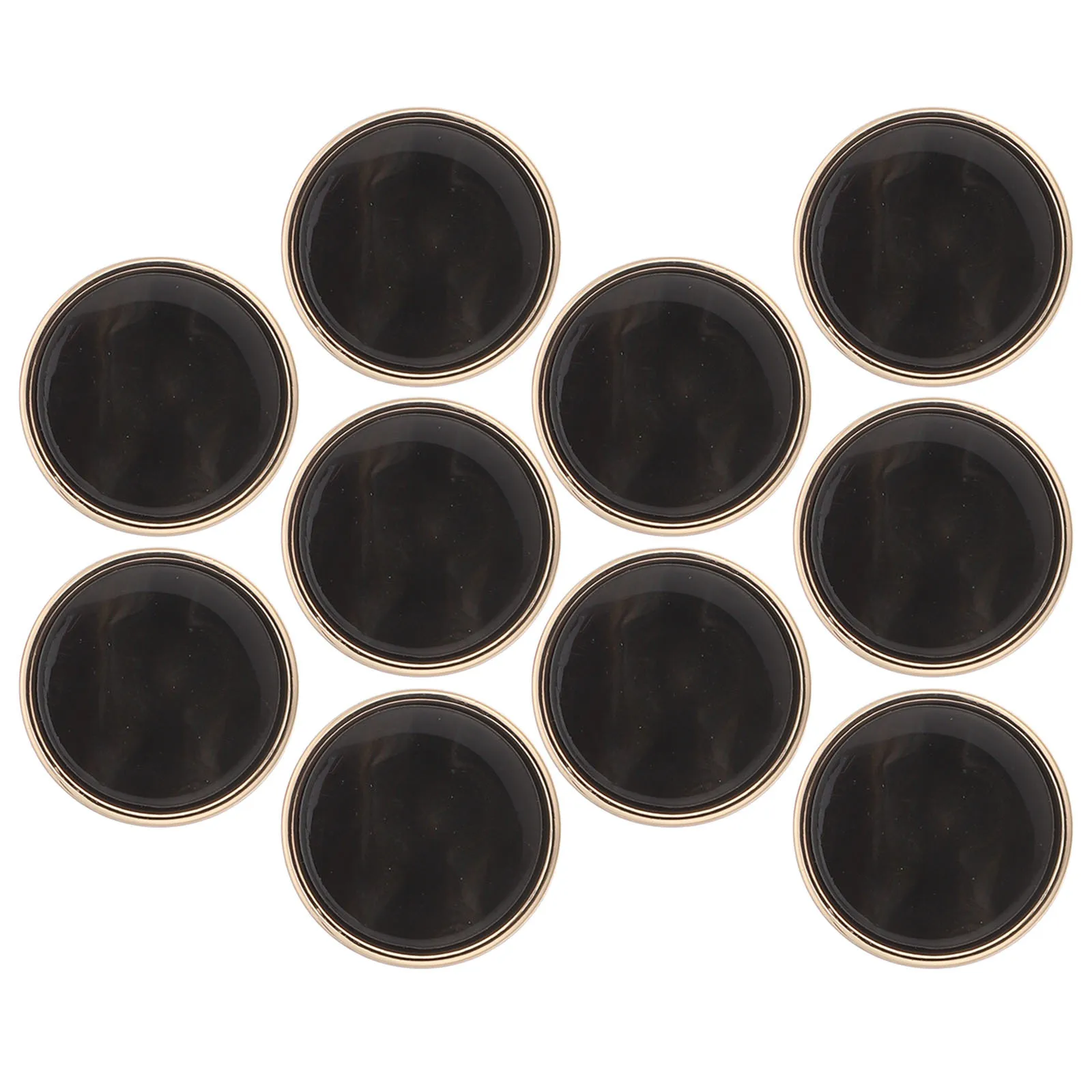

10Pcs Round Resin Flat Shank Buttons 0.79 Inch Decorative Button Set for Sewing Coats Blazers Sweaters DIY Craft Clothing