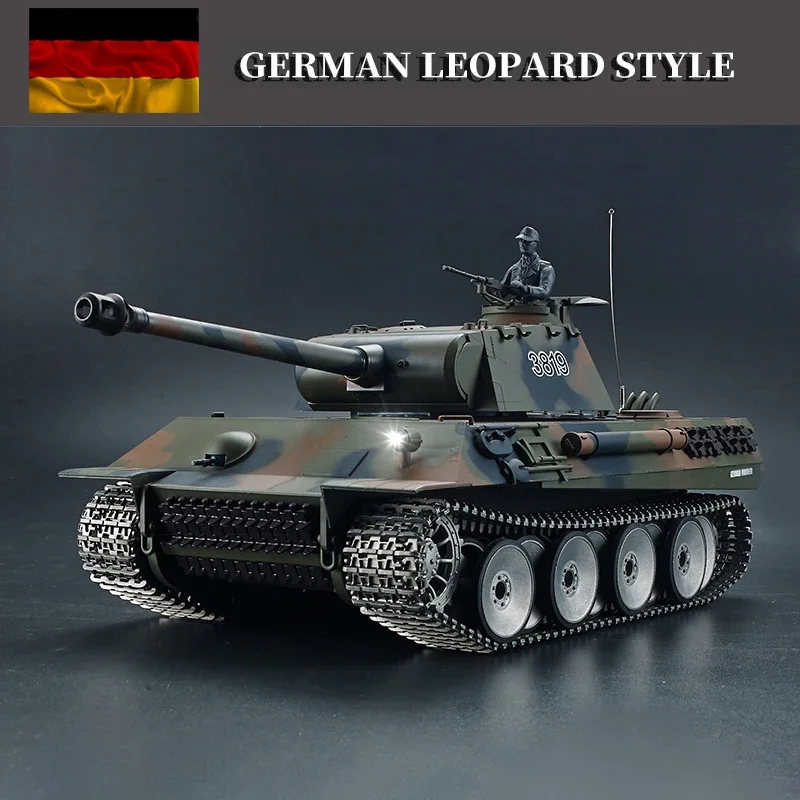 Henglong 3819-1 German Leopard Combat Remote Control Tank Model Bb Bullet Launched Against Heavy Tank Model Toy