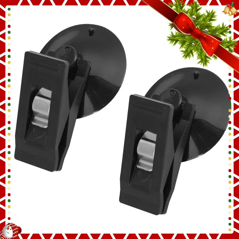 

2/4Pcs Suction Cup Clip Car Interior Window Clip Removeable Bill Card Clamp Holder Ticket Fastener Clip Car Interior Accessories