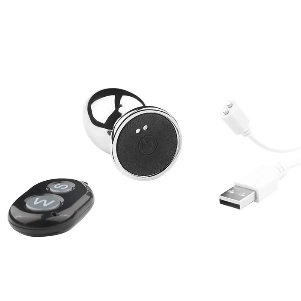 Drahtlose Fernbedienung Metall Vibrator Butt Plug frauen Anal Plug Dildos Männer Prostata-massagegerät Lieferungen Für Erwachsene Anal Masturbieren Sex Spielzeug