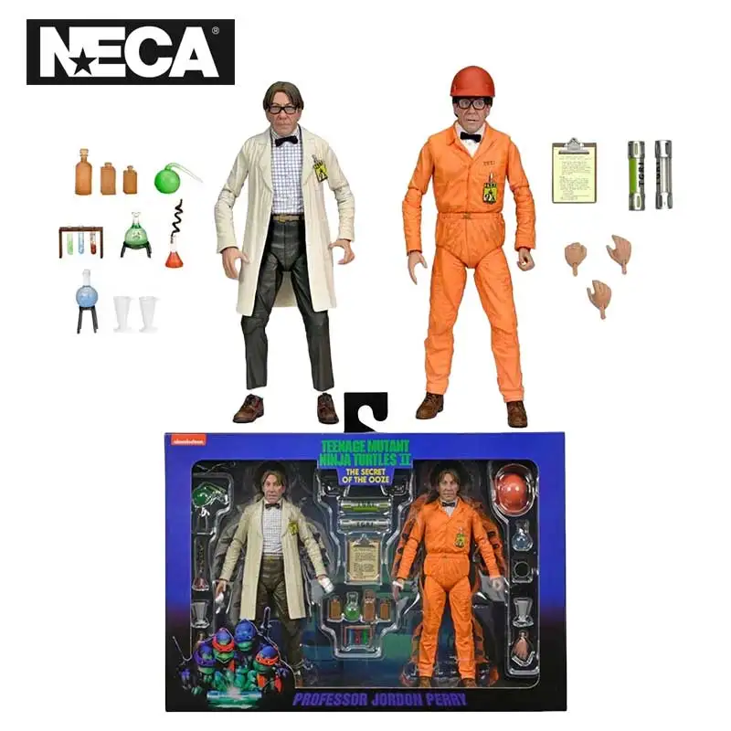 Neca Toys TMNT The Secret of the Ooze Фигурка, 2 упаковки, лабораторное покрытие, костюм Professor Perry и Hazmat, кукла Professor Perry 18 см Neca Toys TMNT The Secret of the Ooze Фигурка, 2 упаковки, лабораторное покрытие, костюм Professor Perry и Hazmat, кукла Professor Perry 18 см