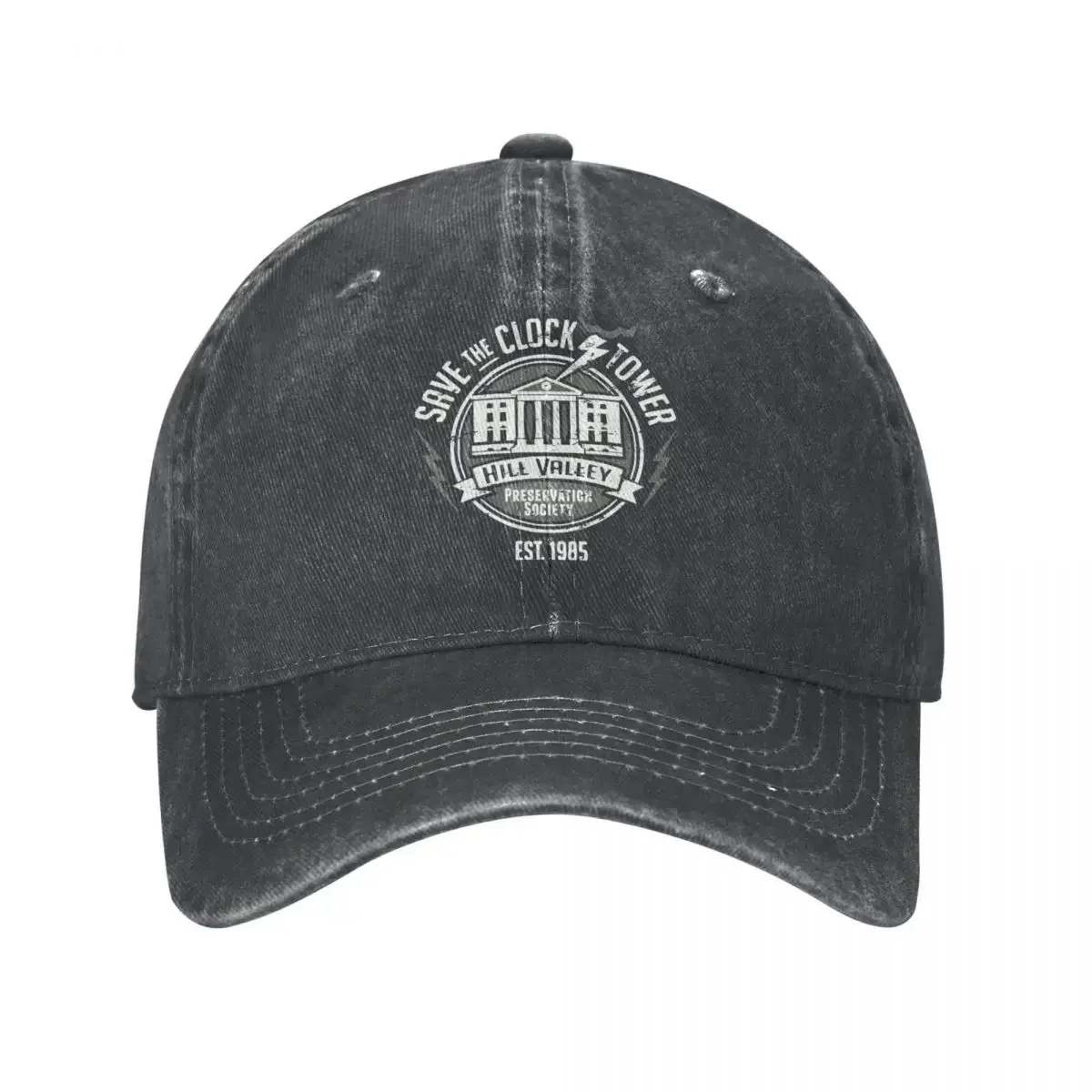 Back To The Future Save The Clock Tower Baseball Caps Classic Distressed Washed Sun Cap Outdoor All Seasons Travel Hats Cap