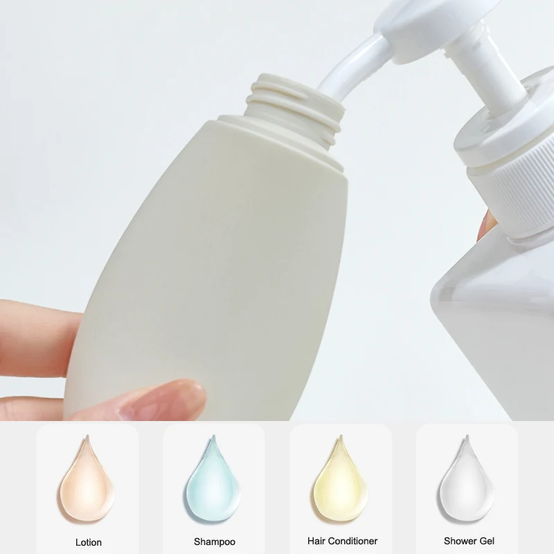 3pcs/set Refillable Bottle Portable Essence Shampoo Shower Gel Bottles Nordic Style Travel Kit Container Can Carry On The Plane