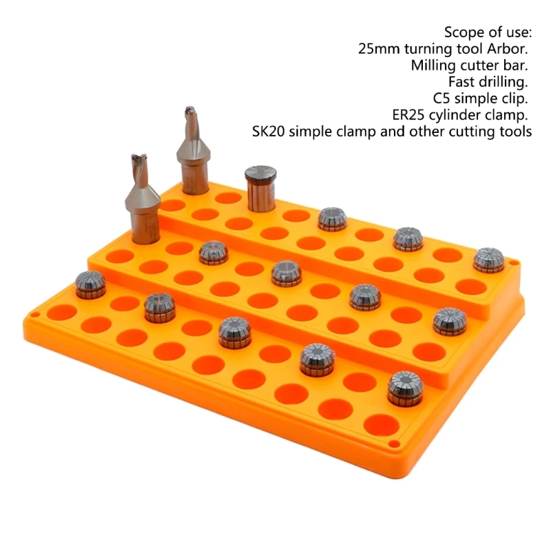 Securely Store ER Collets in this Practical Tool Box for ER25 ER32 16N32 Dropship