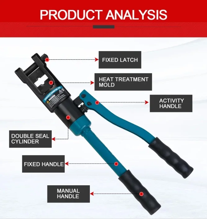 Yqk-300 Professional Handheld Manual Hydraulic Cable Crimping Tool