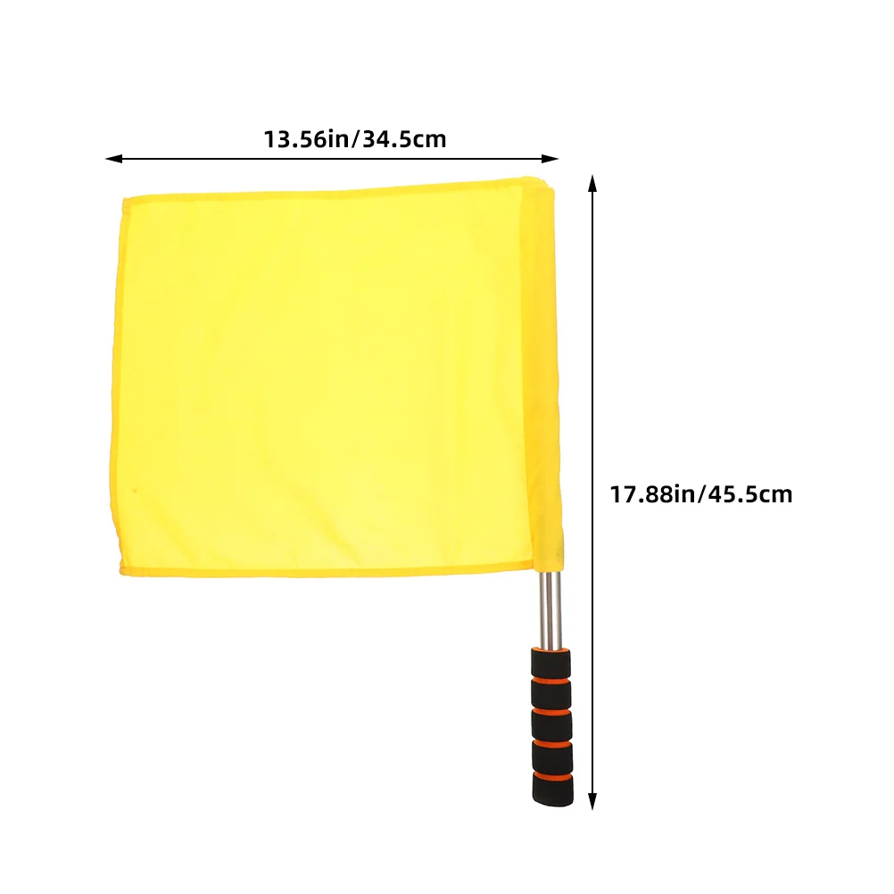 4pcs Small Handheld Traffic Control Referee For Sports Games Party Parade Decor Mini Waving Flags Portable Signal Flags