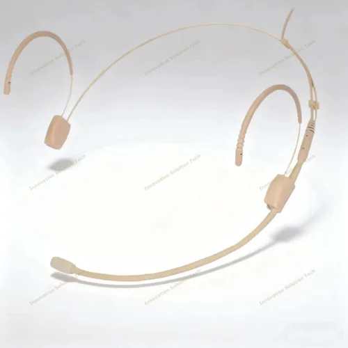 Diadema con micrófono omnidireccional para Sennheiser Shure AKG MiPro Audio Technica 4 pines 3 pines TA4F con bloqueo de 3,5mm