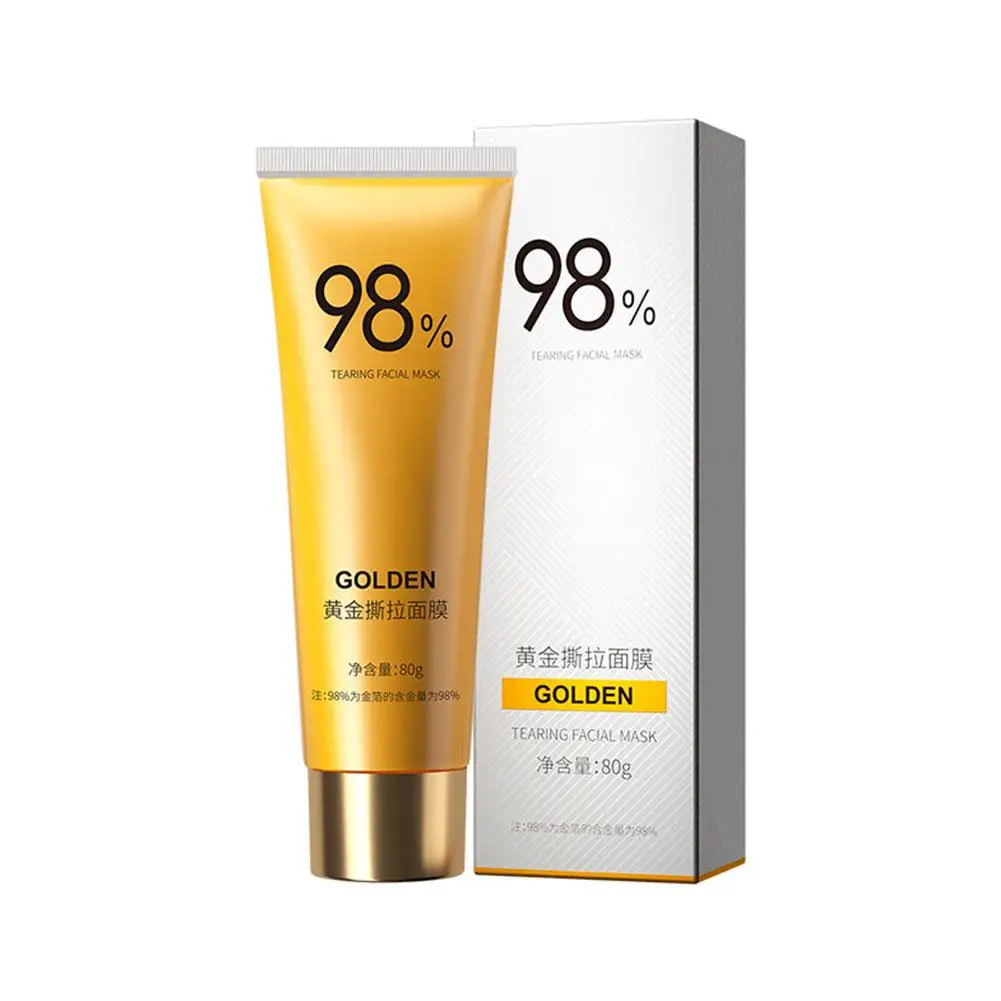 80g Gold Peel Maske hellt Mitesser auf reinigt Poren strafft Maske Nase Poren gründlich reinigt t0s6 und strafft Mädchen Maske fa i0w1