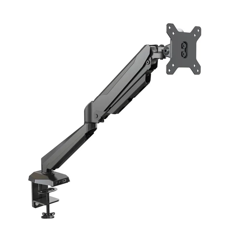 Desktop large-screen monitor bracket arm, free air pressure lift and height increase, universal rotation 32-inch