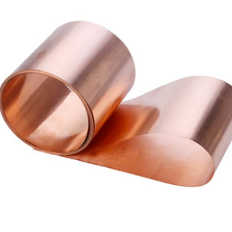 1PC 0.05/0.1/0.2/0.3X10/20/30/40/50X1000 Thickness Pure Copper Cu Metal Sheet Foil Plate