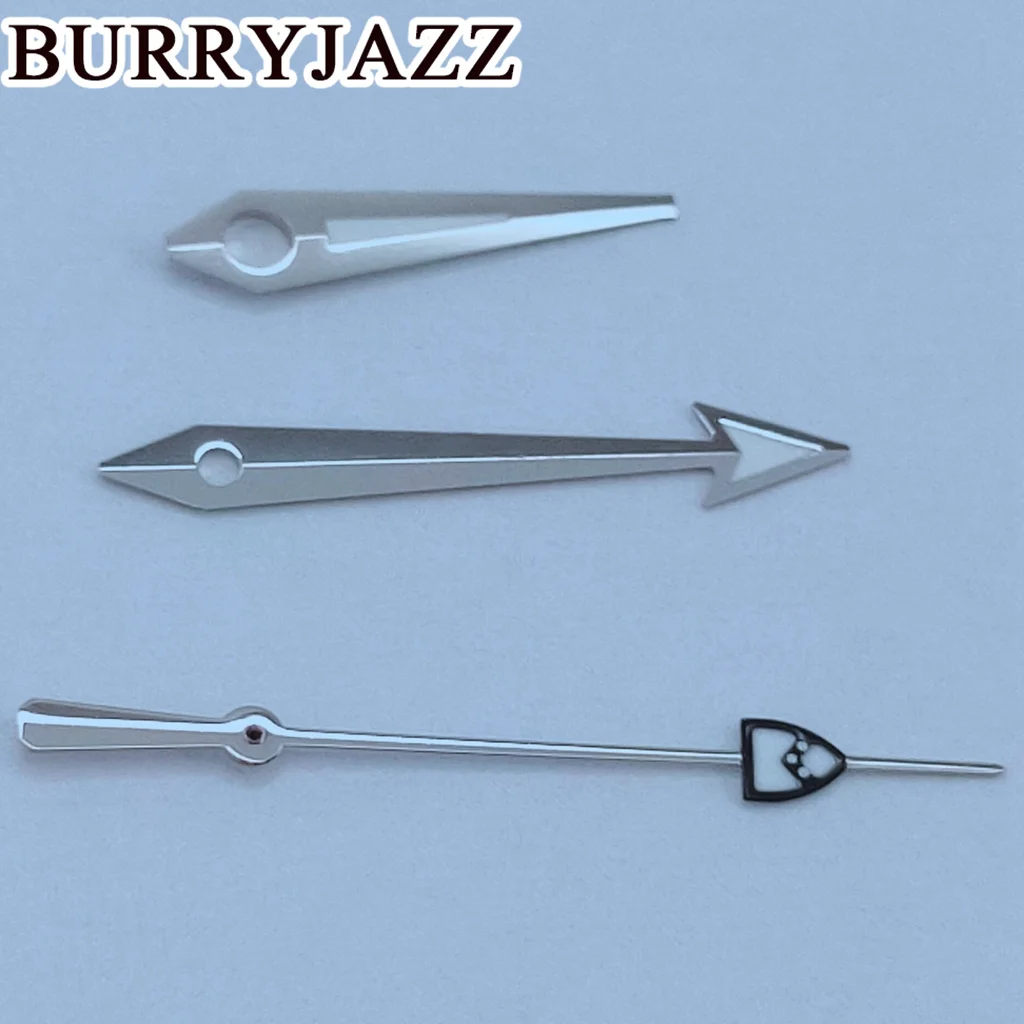 BURRYJAZZ NH35 NH36 NH38 7S26 7S36 4R35 4R36 часы серебристо-желтые стрелки зеленые светящиеся