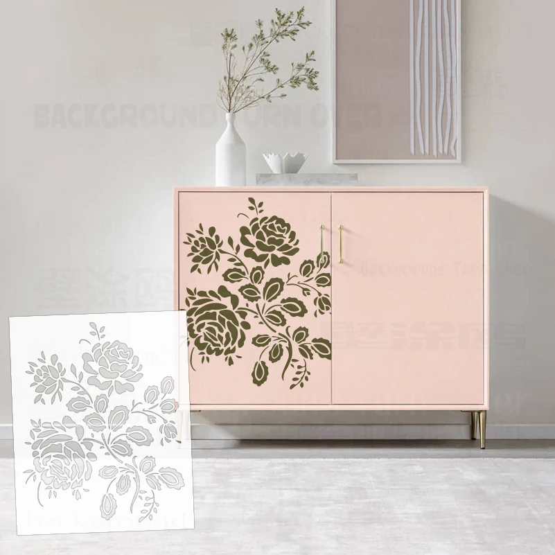 estencil-de-parede-personalizavel-de-36cm-a-60cm-para-pintura-modelo-decorativo-personalizado-para-fabricantes-de-moveis-para-pintar-flores-de-rosa-flora-s653