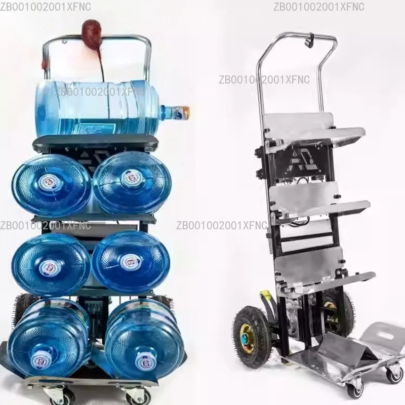 Portable Folding Hand Truck, Electric Stair Climber Cart for Cargo Transport