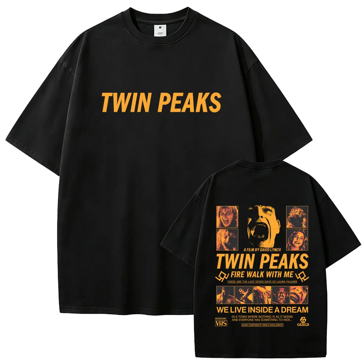 

TV Play Twin Peaks Grapchi T-shirt Summer Men Women Casual Retro Cotton Short Sleeve Tshirt Men's Hip Hop Oversized Streetwear