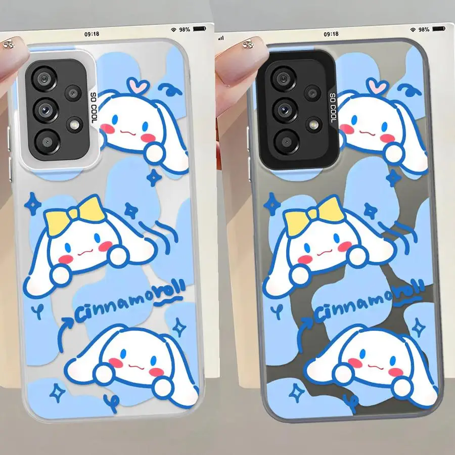 Sanrio Cinnamon Roll Case for Samsung Galaxy A51 A04 A57 A25 A26 A50 A71 A14 A12 A72 A17 A54 A31 A07 A56 A23 A34 A37 A15 A16