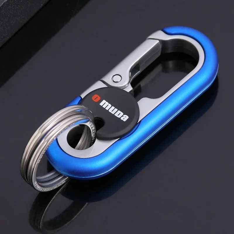 

Car Keychain Key Holder Keyring Keychains for men Gift Metal Key Ring Car Styling Auto Car Accessories（ Orange, Blue）