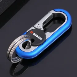 Car Keychain Key Holder Keyring Keychains for men Gift Metal Key Ring Car Styling Auto Car Accessories( Orange, Blue)