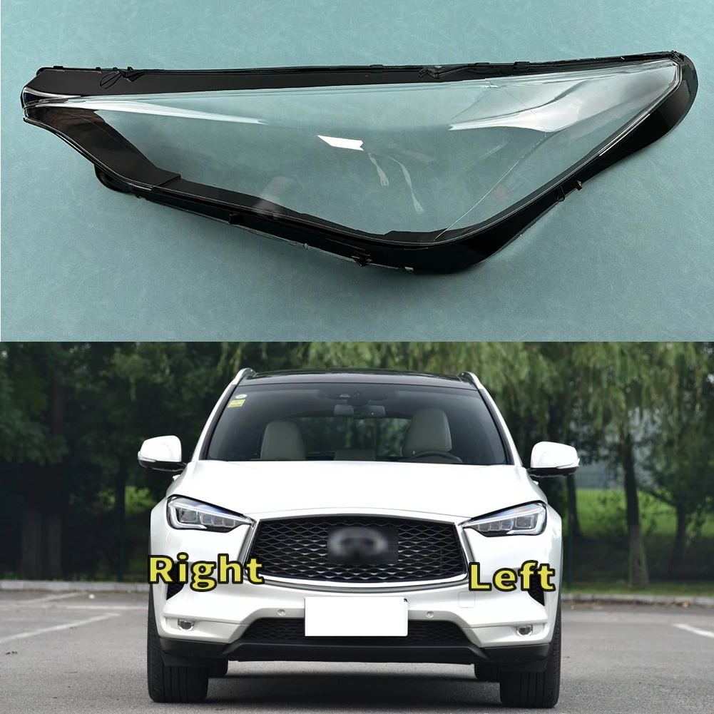 

For Infiniti QX50 2018-2023 Headlights Shell Transparent Lampshdade Headlamp Cover Lamp Shade Plexiglass Replace Original Lens