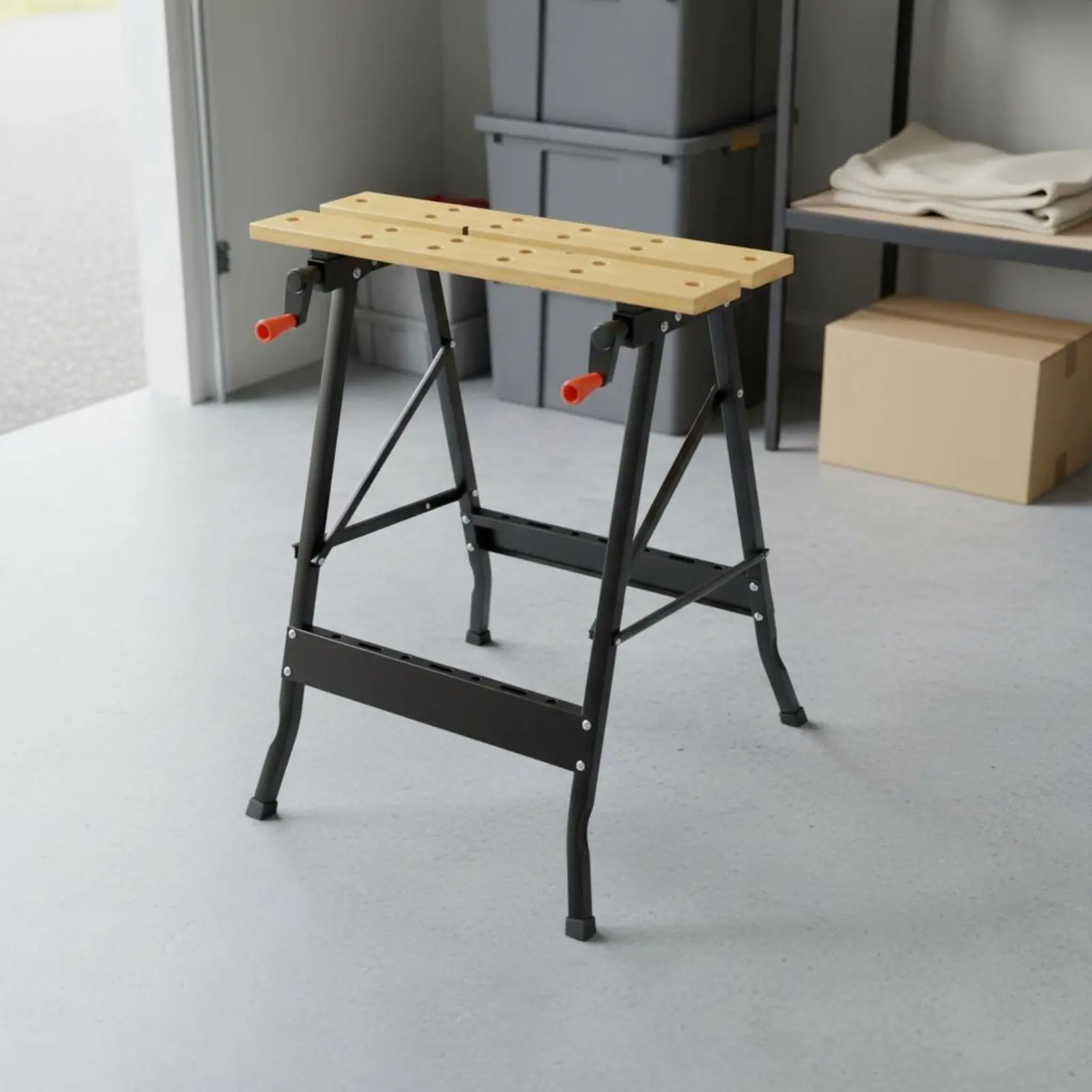 Foldable Workbench Multi-Functional Folding Work Table Portable Work Table Easy Setup Portable Workbench Sturdy Duty
