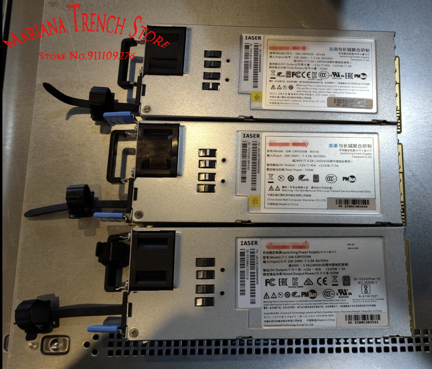 

GW-CRPS550 GW-CRPS550B GW-CRPS550N for Great Wall Hot-swap Server Power Supplies Rated Output Wattage 550W