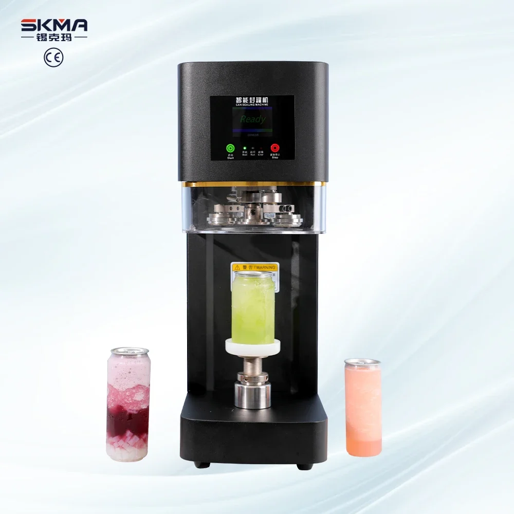 Factory Wholesale Commercial Electric Can Sealing Machine Soda Milkshake Automatic Pet Bottles Cans Packaging Machine