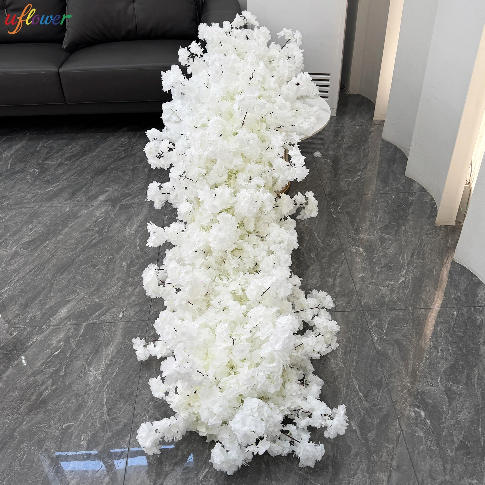 

Uflower Белая Роза Вишня Цветок Свадебная Арка Цветочная Рядная Композиция Стол Центральные Длинные Цветы День Рождения Реквизит Для Вечеринки