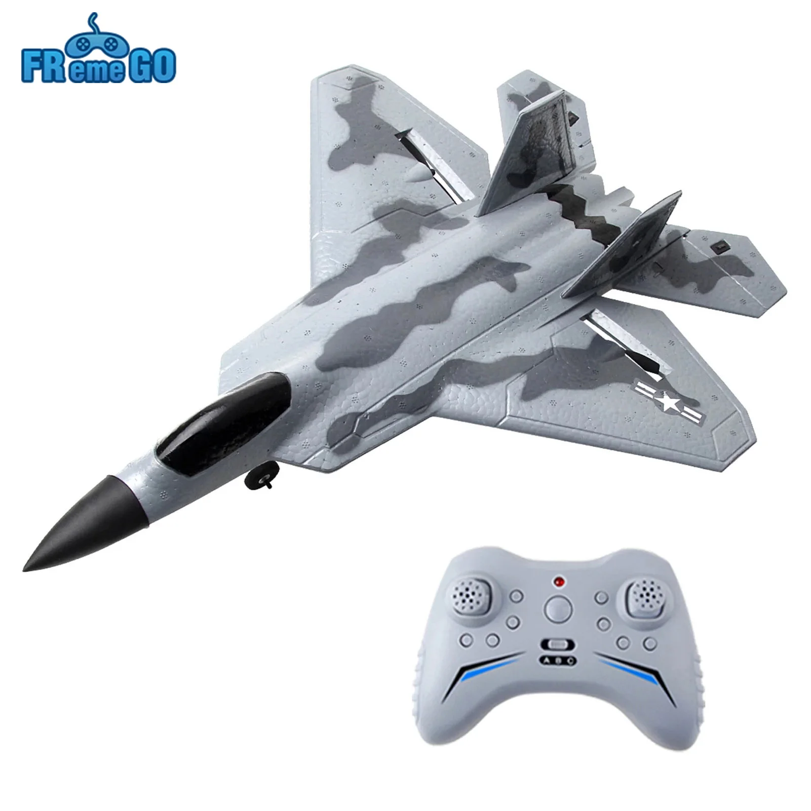 FX922 RC Plane 2.4G 2CH/4CH Remote Control Airplane F-22 Raptor Fighter EPP Foam Glider Aircraft Toys for Boys