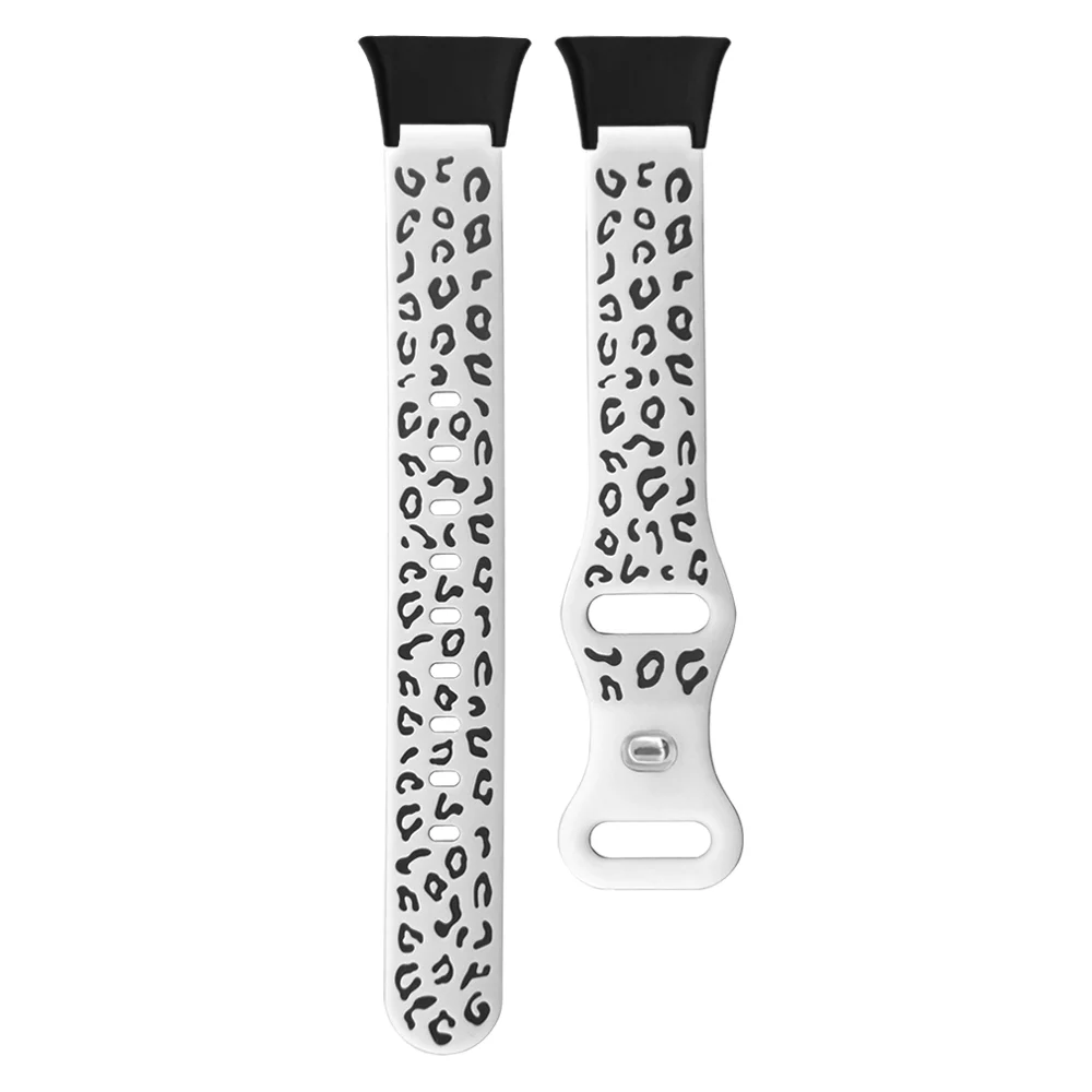 

Watch Strap For Xiaomi Band 7 Pro Quick Release Waterproof Silicone Replacement Adjustable Leopard Print Wristband Men Women